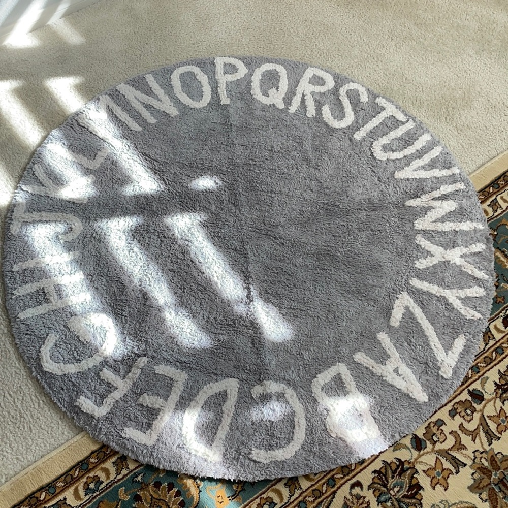 47 inch round ABC are rug